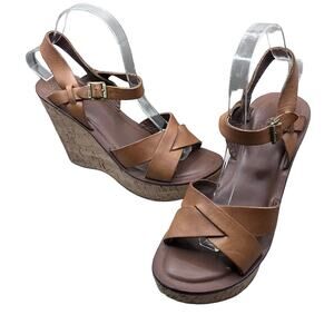Kork-Ease Shoes Korkease Bette Leather Wedge Platform Sandal